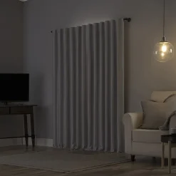 Sun Zero Evelina Faux Dupioni Silk Thermal Extreme Back Tab Energy Saving 100% Blackout Single Curtain Panel