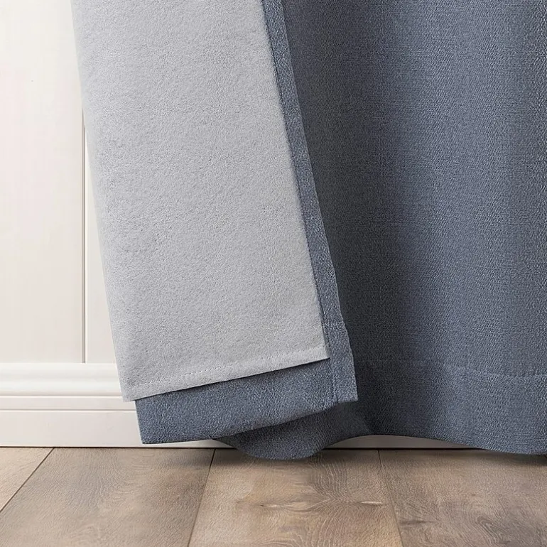 Sun Zero Glynn Magnetic Closure Grommet Top 100% Blackout Set of 2 Curtain Panel