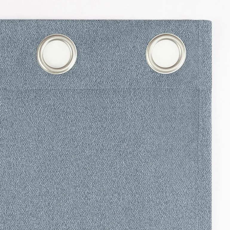 Sun Zero Glynn Magnetic Closure Grommet Top 100% Blackout Set of 2 Curtain Panel