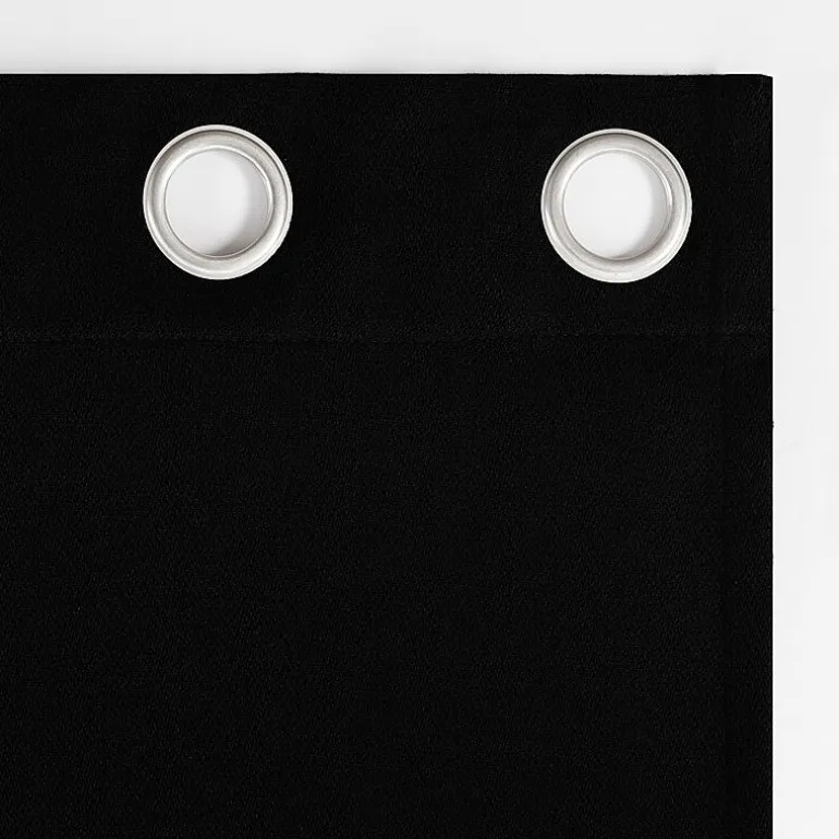 Sun Zero Glynn Magnetic Closure Grommet Top 100% Blackout Set of 2 Curtain Panel