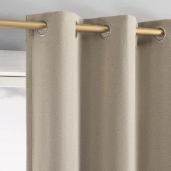 Sun Zero Glynn Magnetic Closure Grommet Top 100% Blackout Set of 2 Curtain Panel