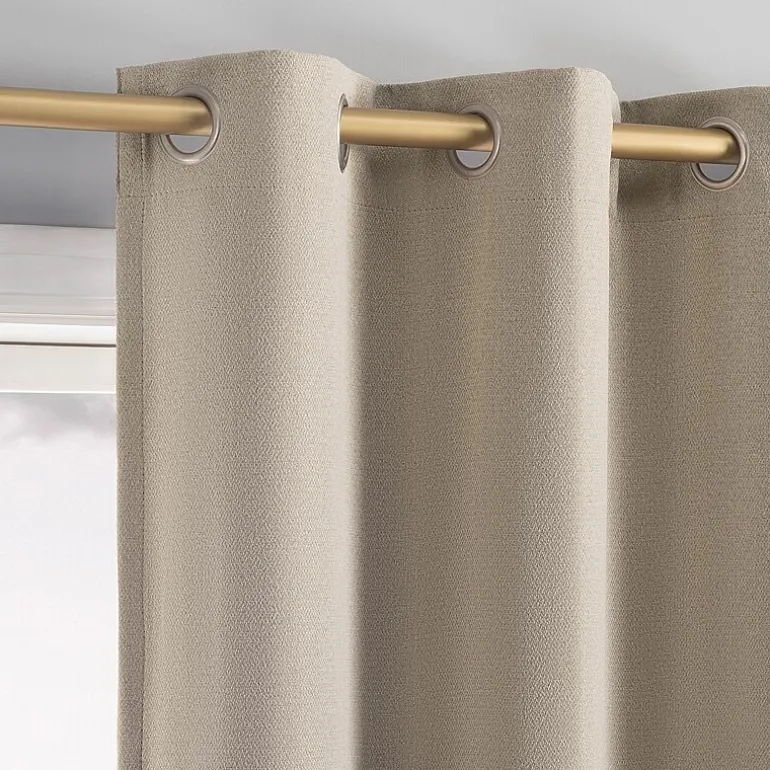 Sun Zero Glynn Magnetic Closure Grommet Top 100% Blackout Set of 2 Curtain Panel