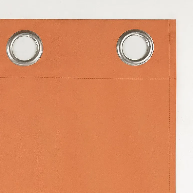 Sun Zero Harper Grommet Top Energy Saving 100% Blackout Single Curtain Panel