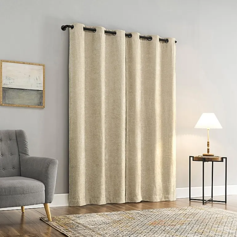 Sun Zero Isidora Grommet Top Energy Saving 100% Blackout Single Curtain Panel