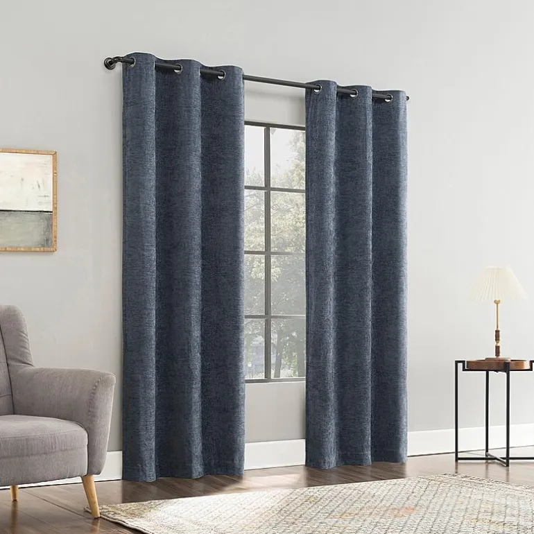 Sun Zero Isidora Grommet Top Energy Saving 100% Blackout Single Curtain Panel