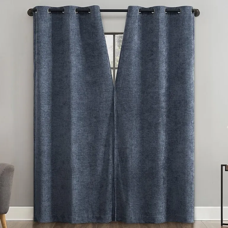Sun Zero Isidora Grommet Top Energy Saving 100% Blackout Single Curtain Panel