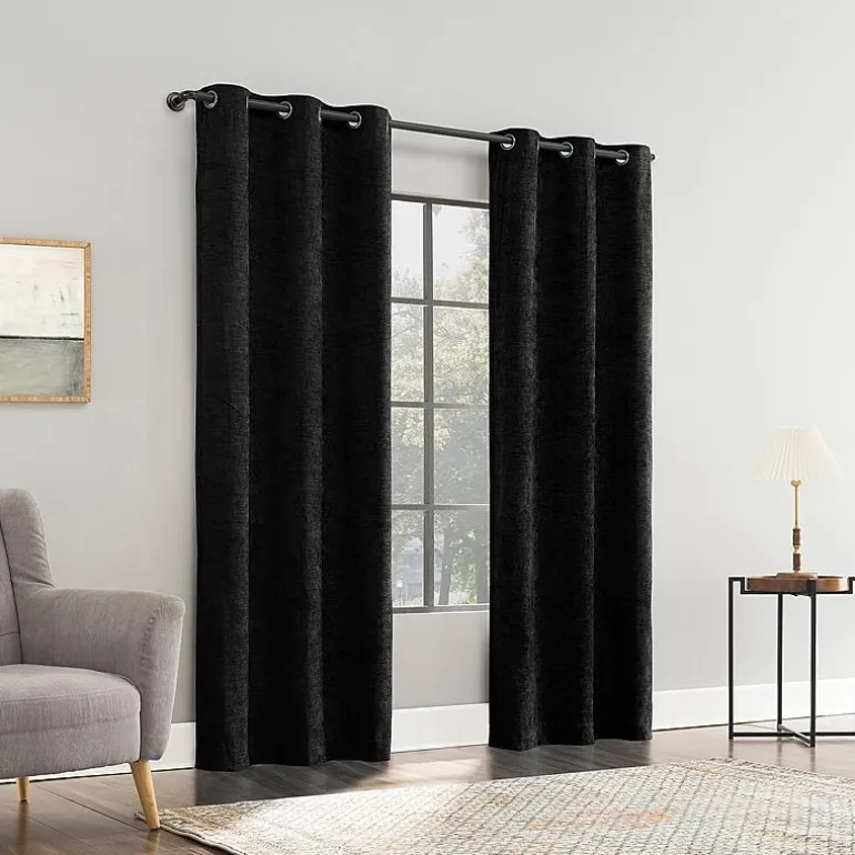 Sun Zero Isidora Grommet Top Energy Saving 100% Blackout Single Curtain Panel