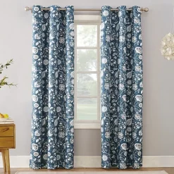 Sun Zero Jorah Grommet Top Energy Saving Light-Filtering Single Curtain Panel