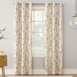 Sun Zero Jorah Grommet Top Energy Saving Light-Filtering Single Curtain Panel
