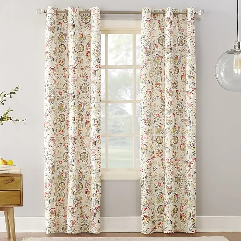 Sun Zero Jorah Grommet Top Energy Saving Light-Filtering Single Curtain Panel