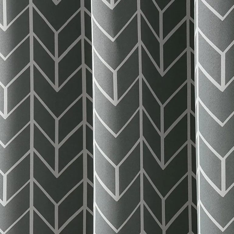 Sun Zero Kenwood Chevron Grommet Top Energy Saving Blackout Single Curtain Panel