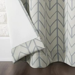 Sun Zero Kenwood Chevron Grommet Top Energy Saving Blackout Single Curtain Panel