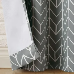 Sun Zero Kenwood Chevron Grommet Top Energy Saving Blackout Single Curtain Panel