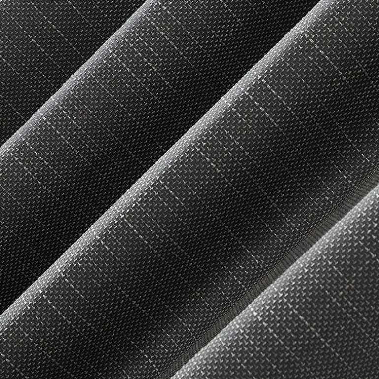 Sun Zero Kline Burlap Weave Thermal Extreme Grommet Top Energy Saving 100% Blackout Single Curtain Panel