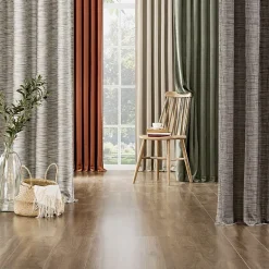 Sun Zero Kline Burlap Weave Thermal Extreme Grommet Top Energy Saving 100% Blackout Single Curtain Panel