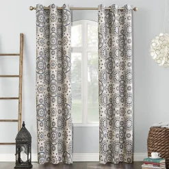 Sun Zero Nepal Grommet Top Energy Saving Blackout Single Curtain Panel