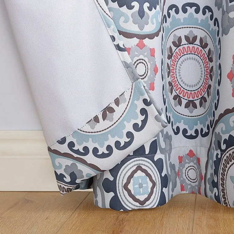 Sun Zero Nepal Grommet Top Energy Saving Blackout Single Curtain Panel