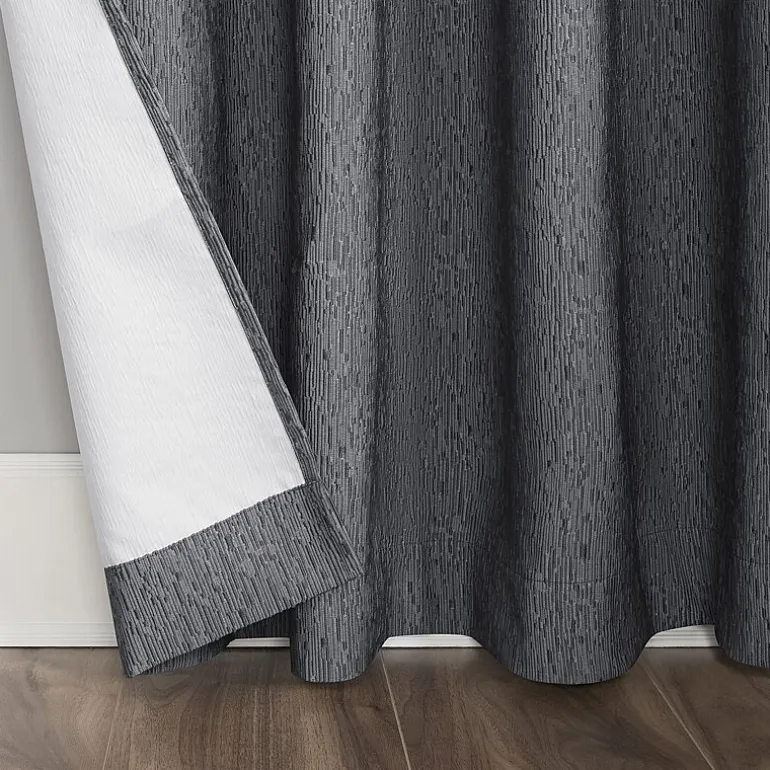 Sun Zero Noir Dimensional Thermal Extreme Grommet Top Energy Saving 100% Blackout Single Curtain Panel