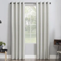 Sun Zero Noir Dimensional Thermal Extreme Grommet Top Energy Saving 100% Blackout Single Curtain Panel