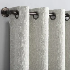 Sun Zero Noir Dimensional Thermal Extreme Grommet Top Energy Saving 100% Blackout Single Curtain Panel