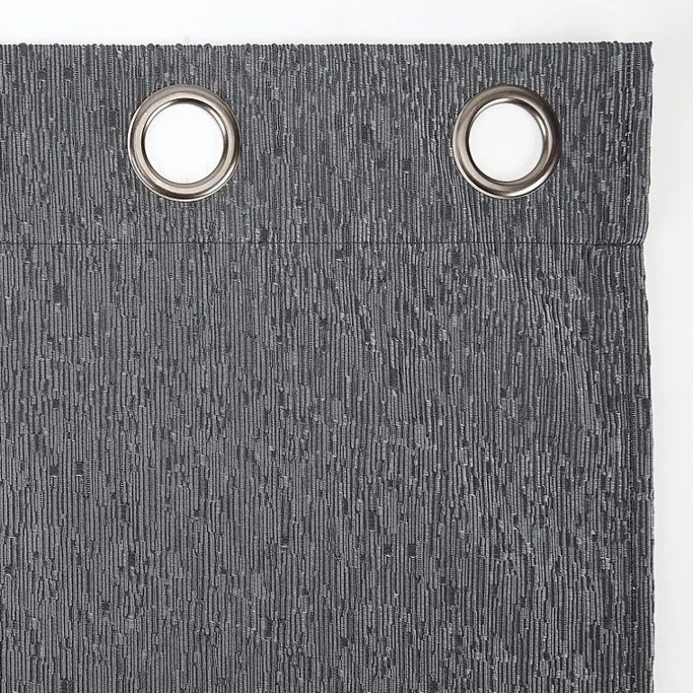 Sun Zero Noir Dimensional Thermal Extreme Grommet Top Energy Saving 100% Blackout Single Curtain Panel
