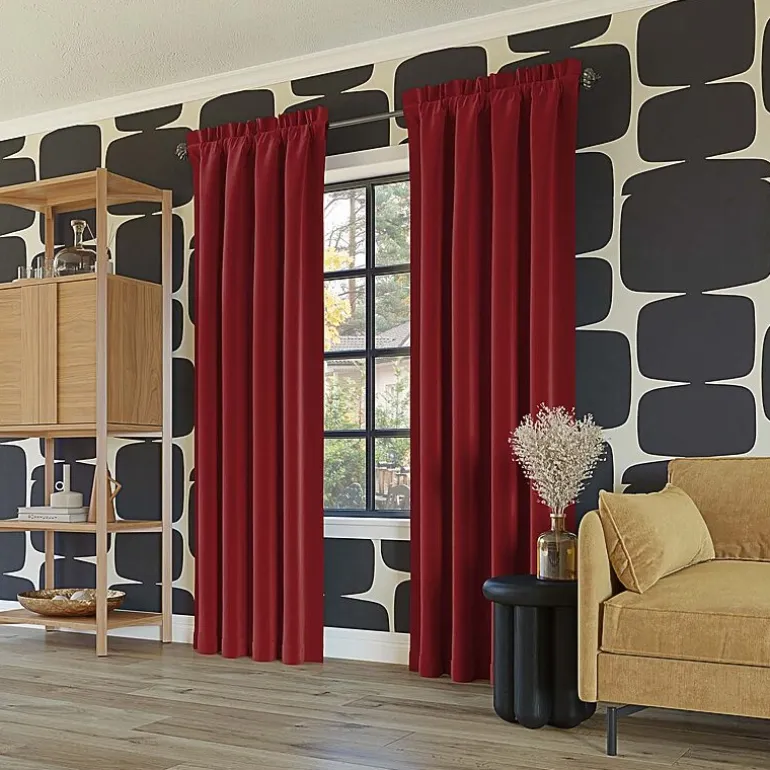 Sun Zero Oslo Rod Pocket Energy Saving 100% Blackout Single Curtain Panel