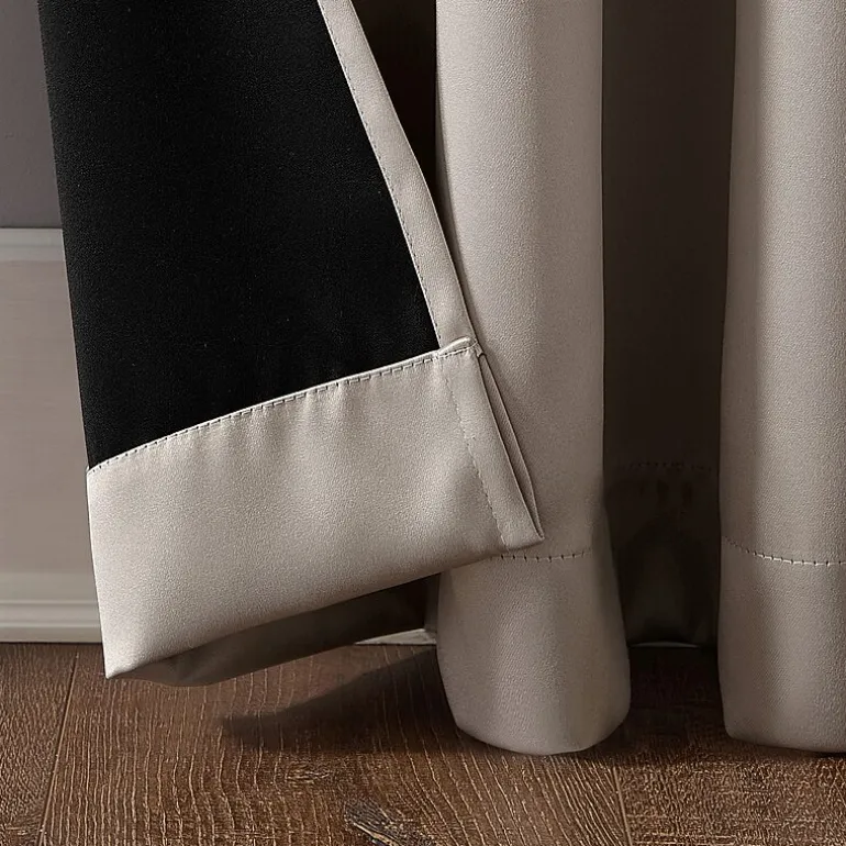 Sun Zero Oslo Rod Pocket Energy Saving 100% Blackout Single Curtain Panel