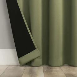 Sun Zero Oslo Rod Pocket Energy Saving 100% Blackout Single Curtain Panel