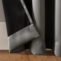 Sun Zero Oslo Rod Pocket Energy Saving 100% Blackout Single Curtain Panel