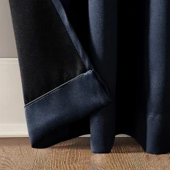 Sun Zero Oslo Rod Pocket Energy Saving 100% Blackout Single Curtain Panel