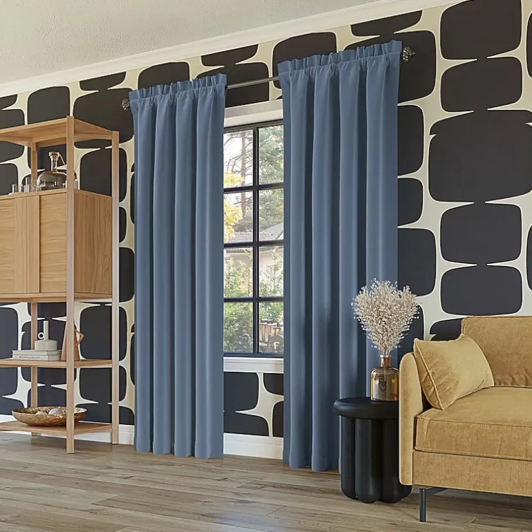 Sun Zero Oslo Rod Pocket Energy Saving 100% Blackout Single Curtain Panel