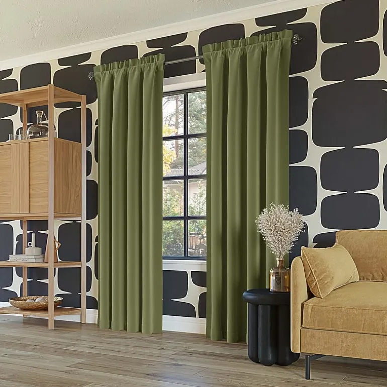 Sun Zero Oslo Rod Pocket Energy Saving 100% Blackout Single Curtain Panel