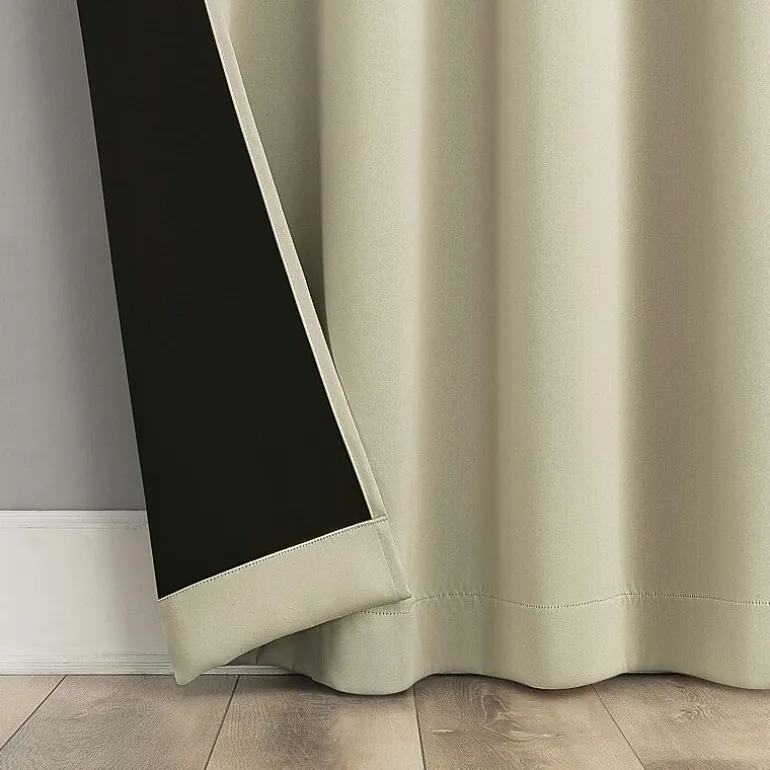 Sun Zero Oslo Rod Pocket Energy Saving 100% Blackout Single Curtain Panel