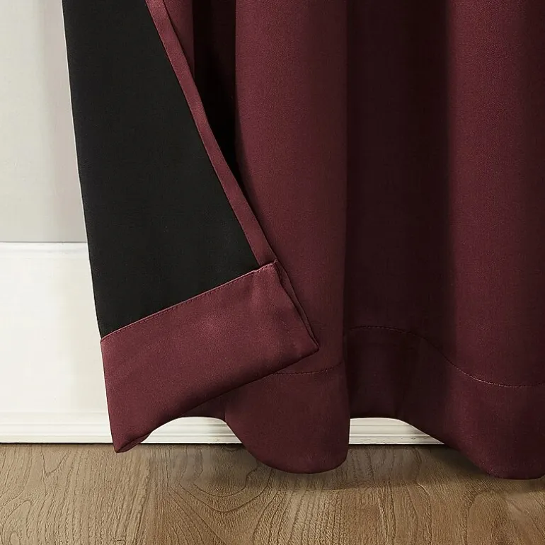 Sun Zero Oslo Rod Pocket Energy Saving 100% Blackout Single Curtain Panel