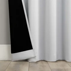 Sun Zero Oslo Rod Pocket Energy Saving 100% Blackout Single Curtain Panel