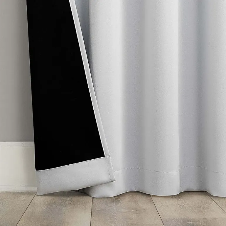 Sun Zero Oslo Rod Pocket Energy Saving 100% Blackout Single Curtain Panel
