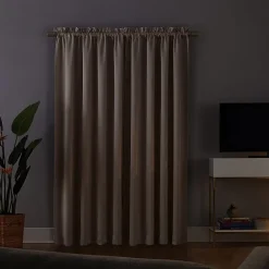 Sun Zero Oslo Rod Pocket Energy Saving 100% Blackout Single Curtain Panel