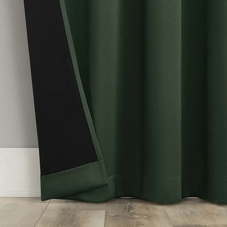 Sun Zero Oslo Rod Pocket Energy Saving 100% Blackout Single Curtain Panel