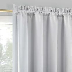 Sun Zero Oslo Rod Pocket Energy Saving 100% Blackout Single Curtain Panel