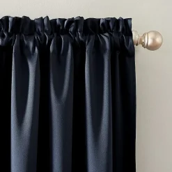 Sun Zero Oslo Rod Pocket Energy Saving 100% Blackout Single Curtain Panel