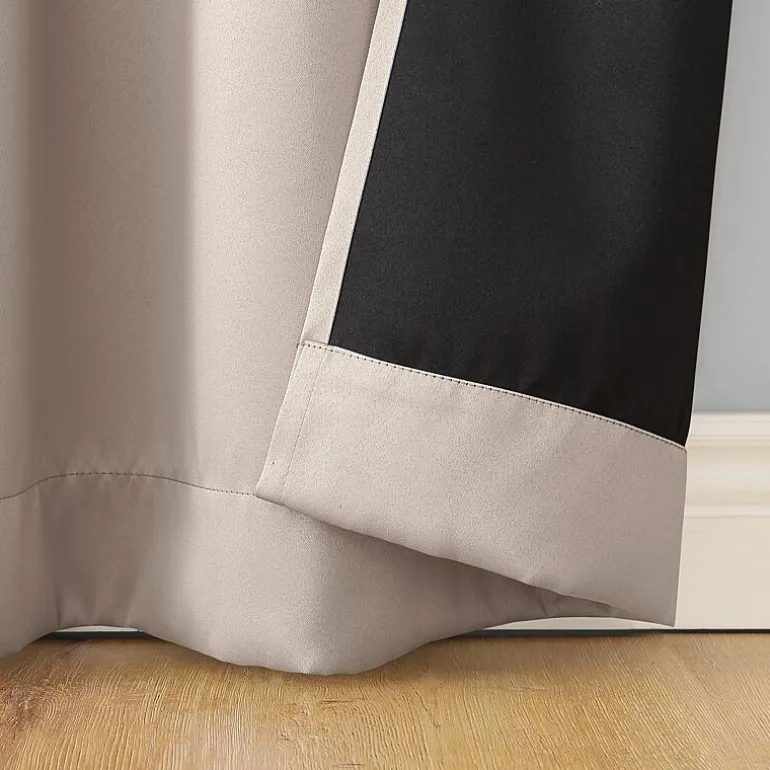 Sun Zero Oslo Rod Pocket Energy Saving 100% Blackout Single Curtain Panel