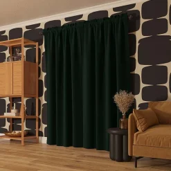 Sun Zero Oslo Rod Pocket Energy Saving 100% Blackout Single Curtain Panel
