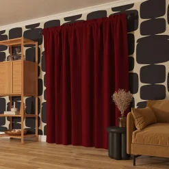 Sun Zero Oslo Rod Pocket Energy Saving 100% Blackout Single Curtain Panel