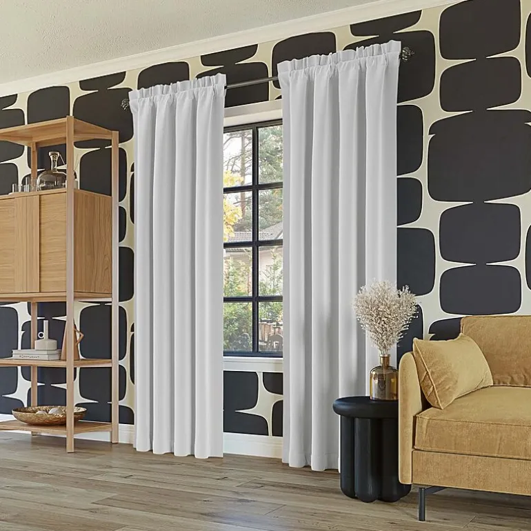 Sun Zero Oslo Rod Pocket Energy Saving 100% Blackout Single Curtain Panel