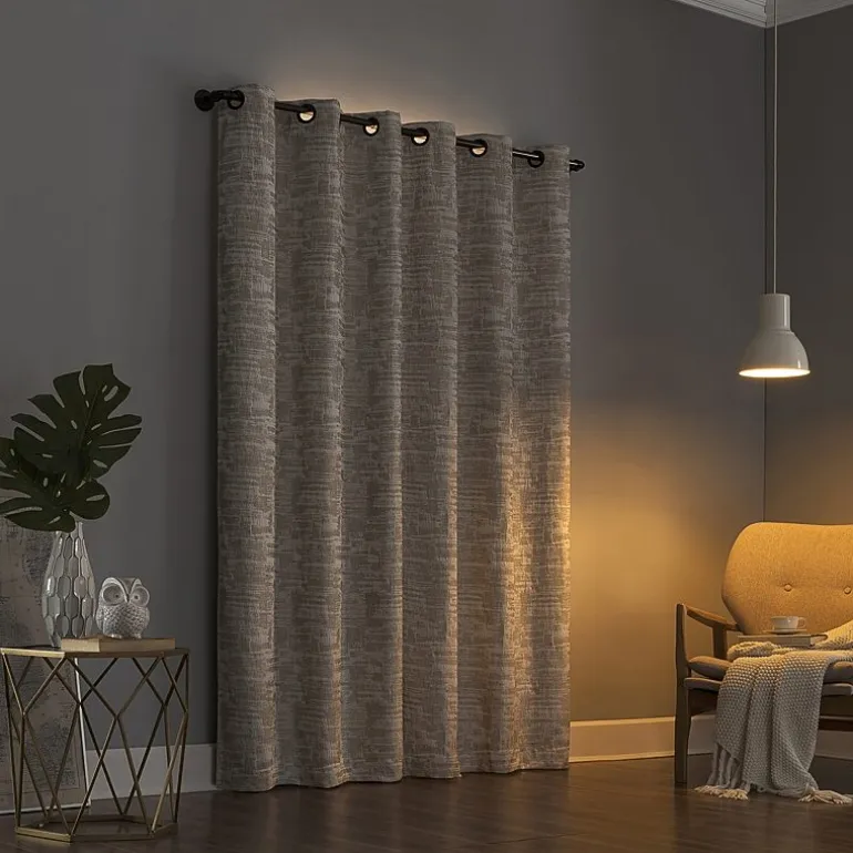 Sun Zero Parrish Grommet Top Energy Saving 100% Blackout Single Curtain Panel
