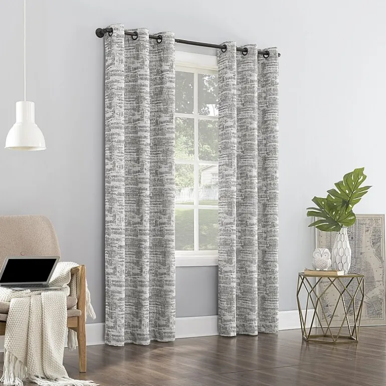 Sun Zero Parrish Grommet Top Energy Saving 100% Blackout Single Curtain Panel