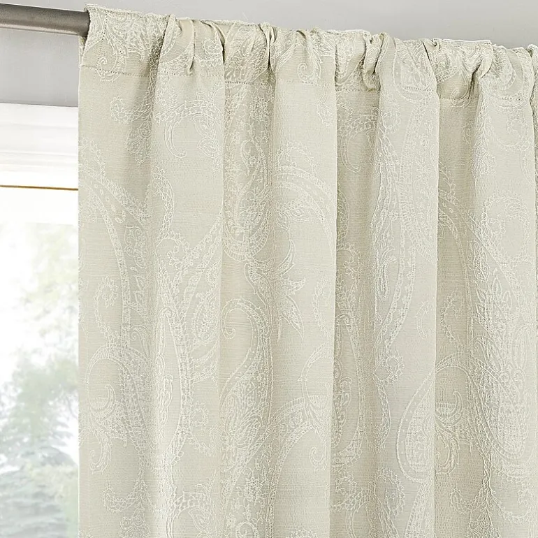 Sun Zero Pedra Back Tab 100% Blackout Single Curtain Panel