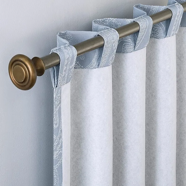 Sun Zero Pedra Back Tab 100% Blackout Single Curtain Panel