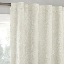 Sun Zero Pedra Back Tab 100% Blackout Single Curtain Panel
