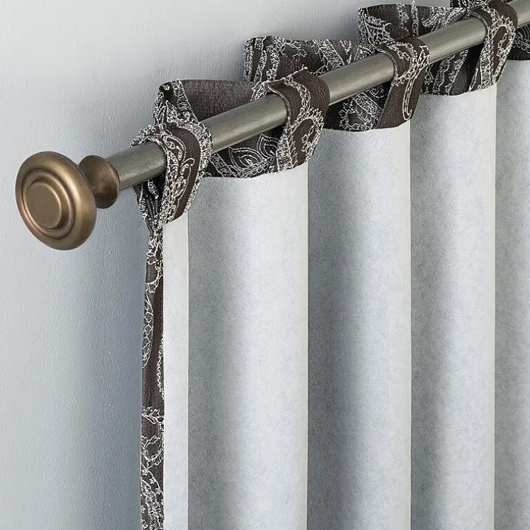 Sun Zero Pedra Back Tab 100% Blackout Single Curtain Panel